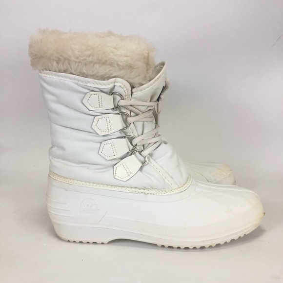 sorel white boots women